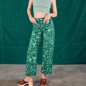 NWOT Big Bud Press DISCONTINUED Marble Splatter Work Pants - Hunter Green 2X